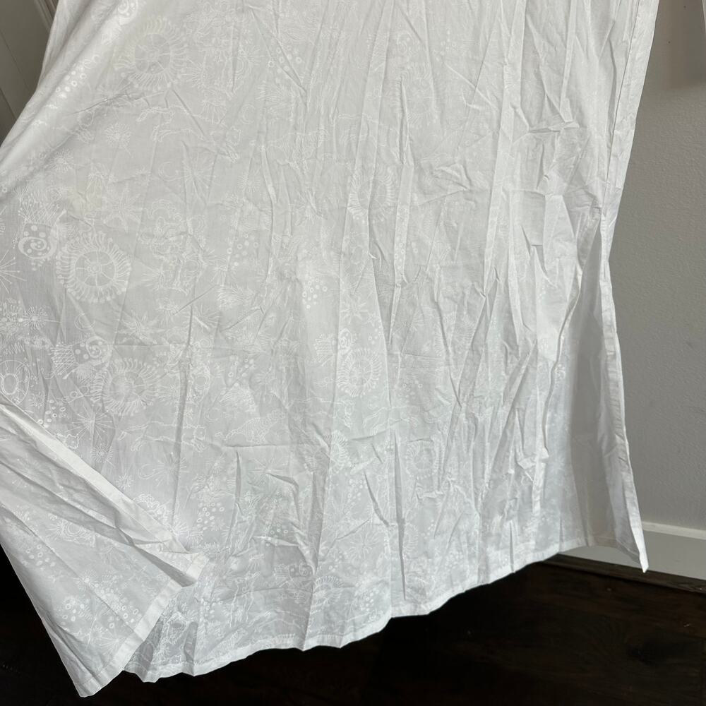 Emporio Sirenuse Embroidered Stars white cover up dress Size 48 - Picture 6 of 7